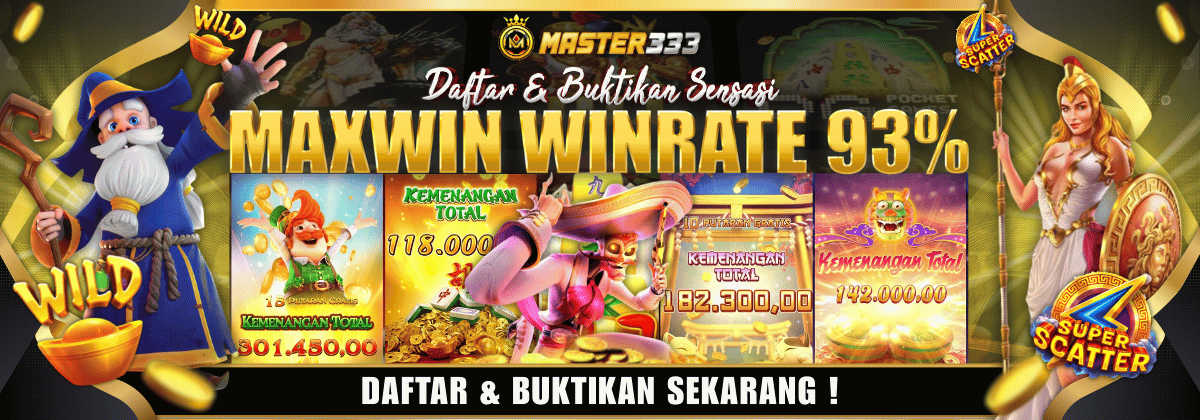 Winrate Kemenangan Games Master333 Di Atas Rata Rata #93%